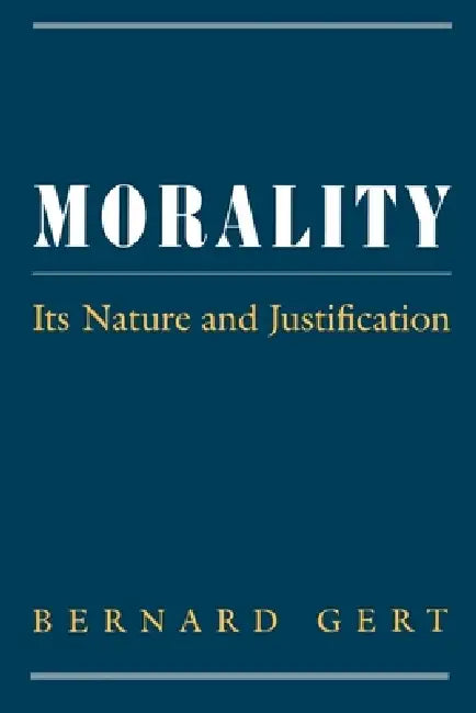 Buy Morality (English, Bernard Gert) — BookShops.in