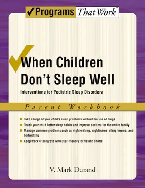 Buy When Children Don't Sleep Well (English, V. Mark Durand) — BookShops.in