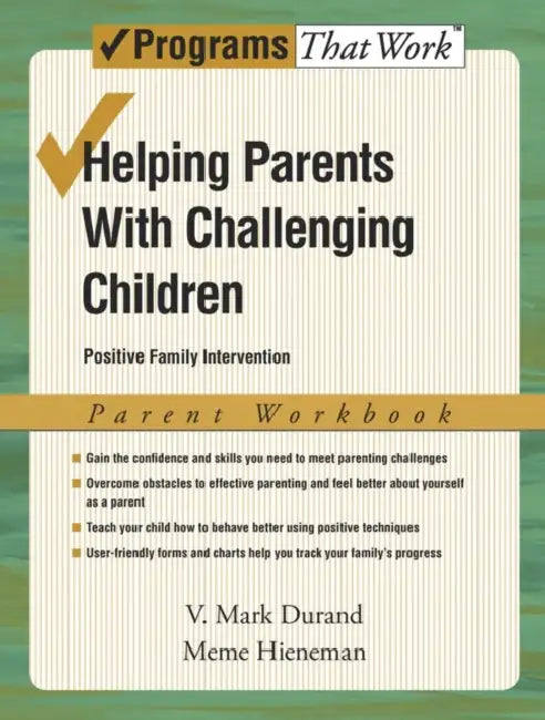 Buy Helping Parents with Challenging Children, Parent Workbook (English, V. Mark Durand | Meme Hieneman) — BookShops.in