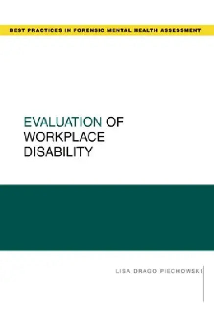 Buy Evaluation of Workplace Disability (English, Lisa Drago Piechowski) — BookShops.in