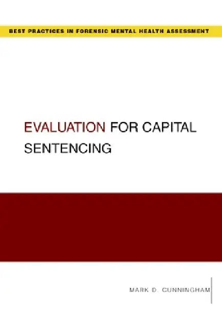 Buy Evaluation for Capital Sentencing (English, Mark Cunningham) — BookShops.in
