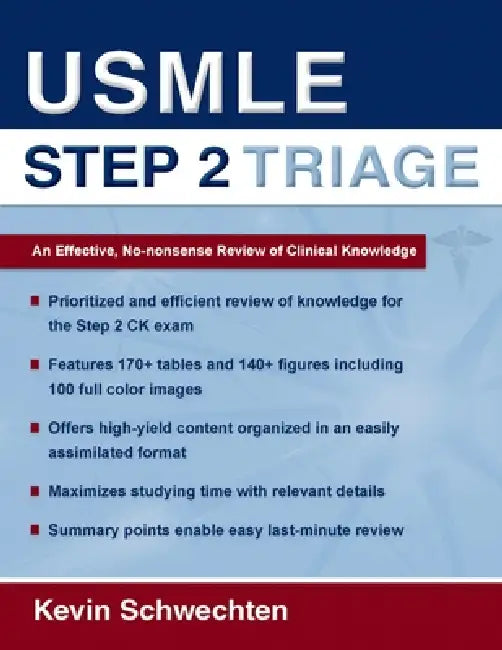 Buy USMLE Step 2 Triage (English, Kevin Schwechten) — BookShops.in