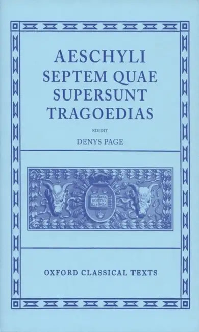 Buy Septem Quae Supersunt Tragoediae (English, Aeschylus | Denys Page) — BookShops.in