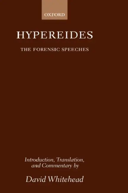 Buy Hypereides (English, Hyperides | Hypereides | David Whitehead) — BookShops.in