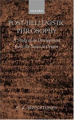Buy Post-Hellenistic Philosophy (English, G. R. Boys-Stones) — BookShops.in
