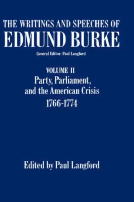 Buy The Writings and Speeches of Edmund Burke (English, Edmund Burke | Robert B. McDowell | R. B. McDowell) — BookShops.in