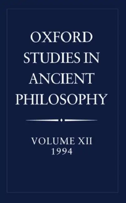 Buy Oxford Studies in Ancient Philosophy (English, C. C. W. Taylor) — BookShops.in
