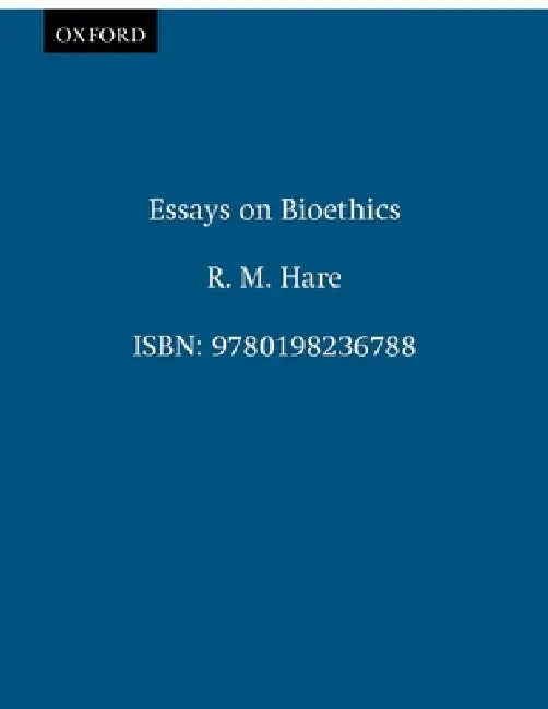 Buy Essay on Bioethics (English, R. M. Hare) — BookShops.in