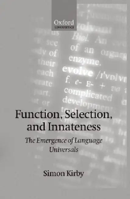 Buy Function, Selection, and Innateness (English, Simon Kirby) — BookShops.in