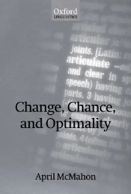 Buy Change, Chance, and Optimality (English, April M. McMahon) — BookShops.in