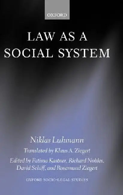 Buy Law as a Social System (English, Niklas Luhmann | Fatima Kastner | Rosamund Ziegert) — BookShops.in