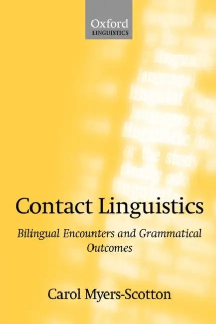 Buy Contact Linguistics (English, Carol Myers-Scotton) — BookShops.in