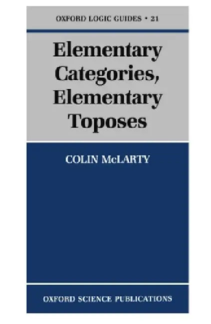 Buy Elementary Categories, Elementary Toposes (English, Colin McLarty) — BookShops.in