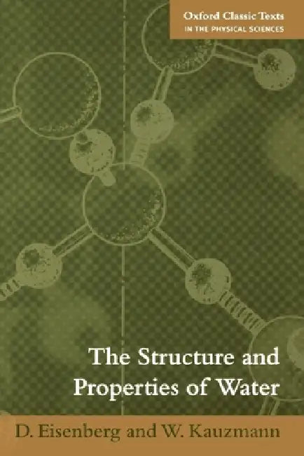 Buy The Structure and Properties of Water (English, David Eisenberg | Walter Kauzmann | D. Eisenberg) — BookShops.in
