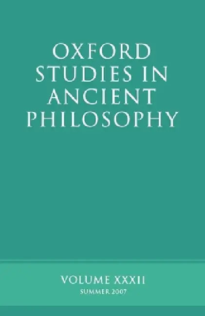 Buy Oxford Studies in Ancient Philosophy XXXII (English, David Sedley) — BookShops.in