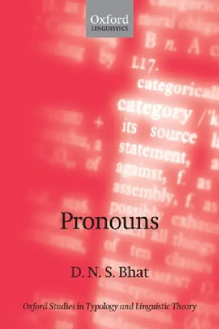Buy Pronouns (English, Darbhe Narayana Shankara Bhat) — BookShops.in