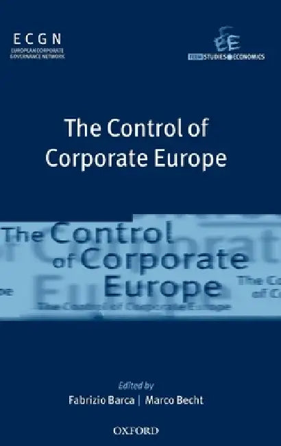 Buy The Control of Corporate Europe (English, Fabrizio Barca | Marco Becht) — BookShops.in
