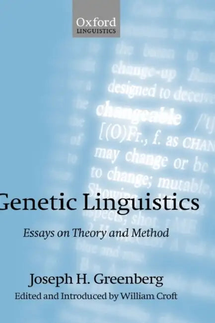 Buy Genetic Linguistics (English, Joseph Greenberg | William Croft) — BookShops.in