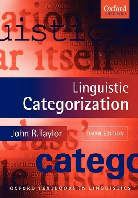 Buy Linguistic Categorization (English, John R. Taylor) — BookShops.in