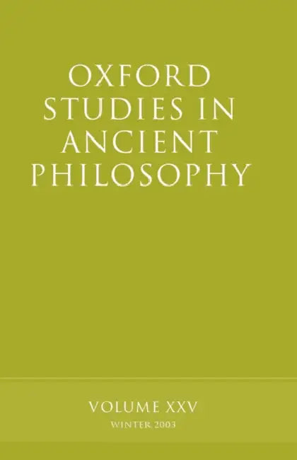 Buy Oxford Studies in Ancient Philosophy (English, David N. Sedley) — BookShops.in