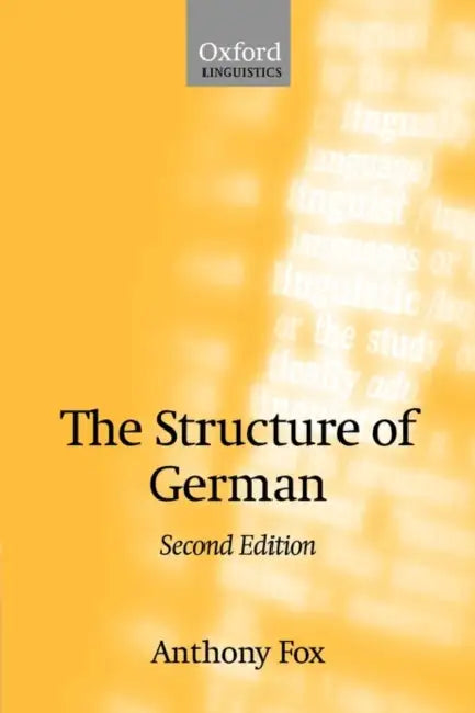 Buy The Structure of German (English, Anthony Fox) โ BookShops.in