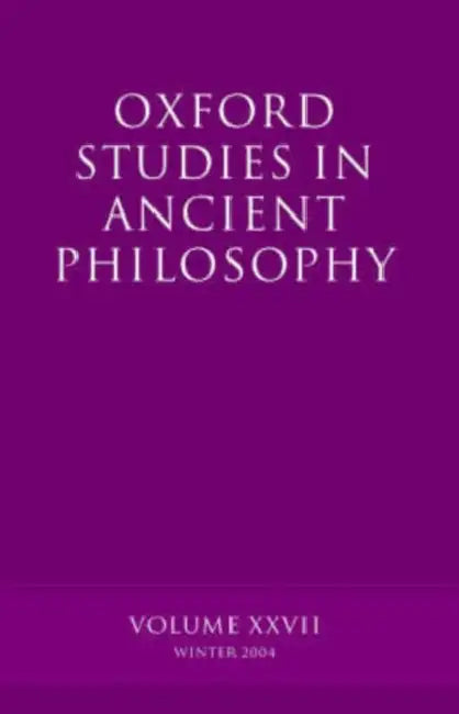 Buy Oxford Studies in Ancient Philosophy (English, David N. Sedley) — BookShops.in