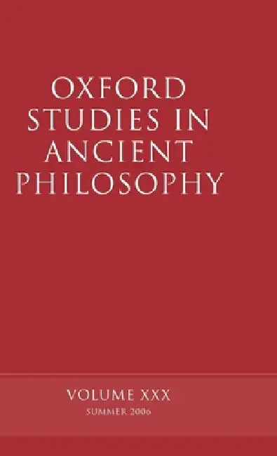 Buy Oxford Studies in Ancient Philosophy (English, David Sedley) — BookShops.in