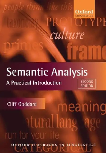 Buy Semantic Analysis (English, Cliff Goddard) β BookShops.in