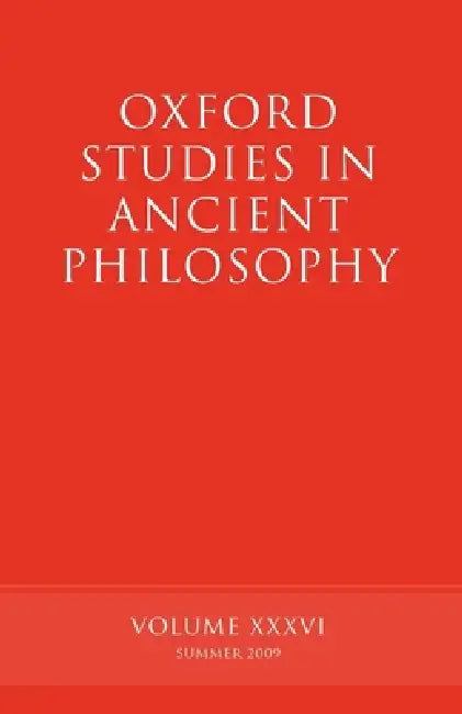 Buy Oxford Studies in Ancient Philosophy (English, Brad Inwood) — BookShops.in