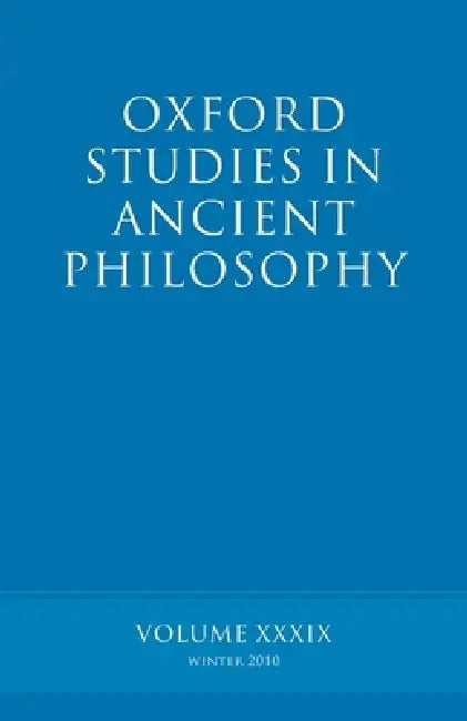 Buy Oxford Studies in Ancient Philosophy Volume (English, Brad Inwood) — BookShops.in