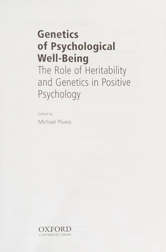 Buy Genetics of Psychological Well-Being (English, Michael Pluess) — BookShops.in
