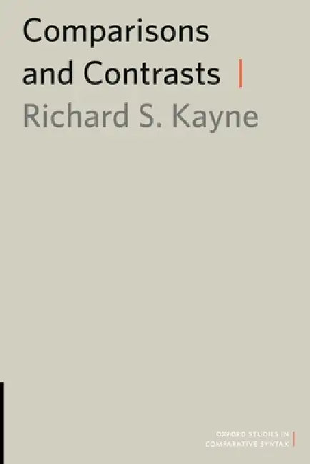 Buy Comparisons and Contrasts (English, Richard S. Kayne) — BookShops.in
