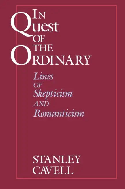 Buy In Quest of the Ordinary (English, Stanley Cavell) — BookShops.in