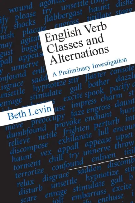 Buy English Verb Classes and Alternations (English, Beth Levin) โ BookShops.in