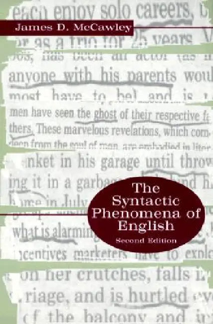 Buy The Syntactic Phenomena of English by James D. McCawley | Hardcover | 2nd Edition | University of Chicago Press | Linguistics Textbook — BookShops.in