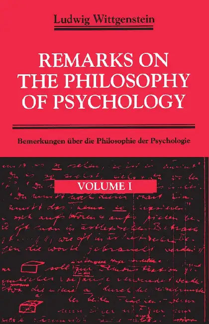 Buy Remarks on The Philosophy of Psychology (English, Ludwig Wittgenstein) — BookShops.in