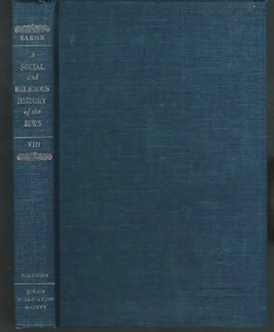 Buy A Social and Religious History of the Jews (English, Salo Wittmayer Baron) β BookShops.in
