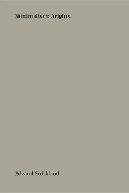 Buy Minimalism (English, Edward Strickland) — BookShops.in