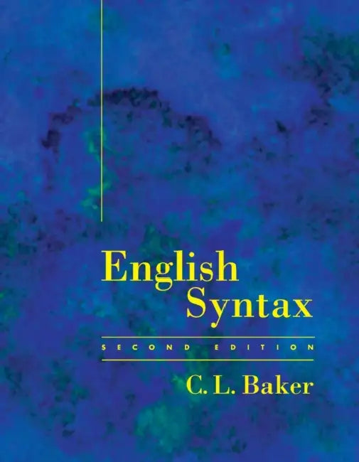 Buy English Syntax, Second Edition (English, C. L. Baker) β BookShops.in