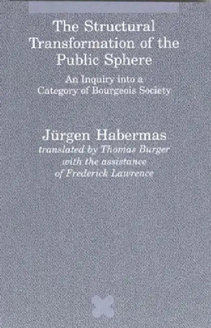 Buy The Structural Transformation of the Public Sphere (English, Jurgen Habermas | Thomas Burger) — BookShops.in
