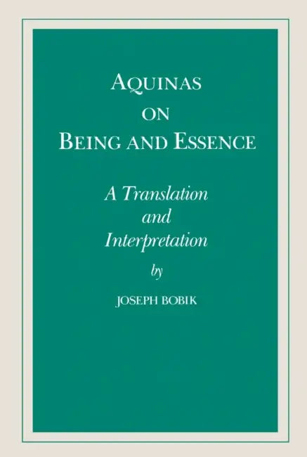 Buy Aquinas on Being and Essence (English, Joseph Bobik) — BookShops.in