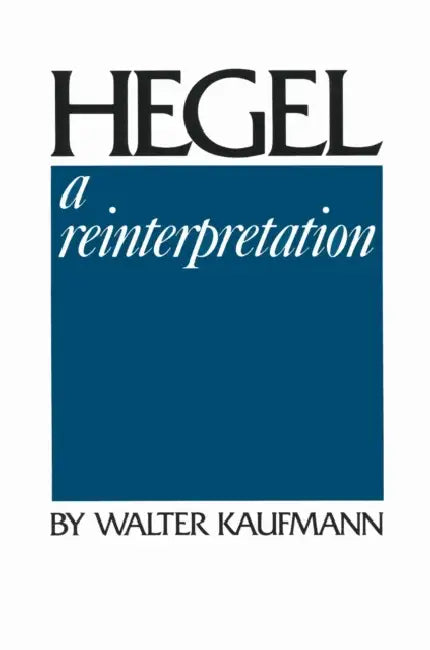 Buy Hegel (English, Walter Kaufmann) — BookShops.in