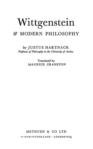 Buy Wittgenstein and Modern Philosophy (English, Justus Hartnack) — BookShops.in