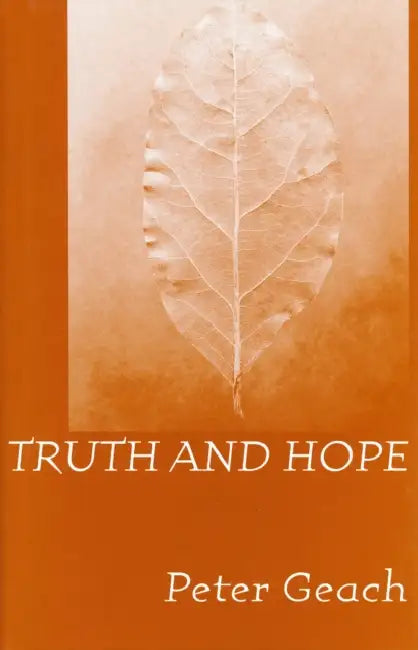 Buy Truth Hope (English, Peter Geach) — BookShops.in