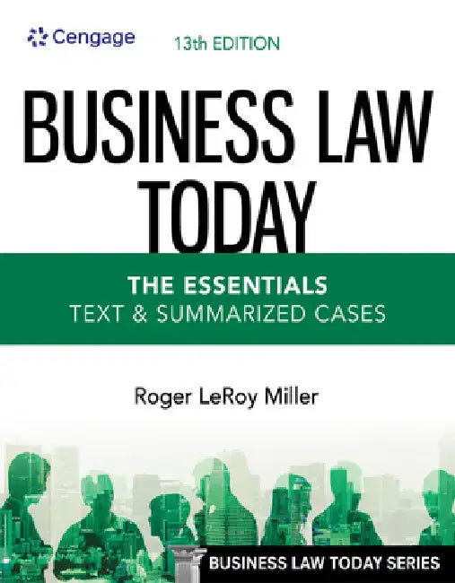 Buy Business Law Today - The Essentials (English, Roger Miller) — BookShops.in