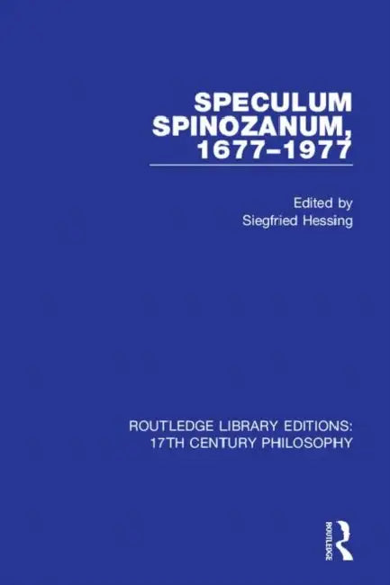 Buy Speculum Spinozanum, 1677-1977 (English, Hessing Siegfried) โ BookShops.in