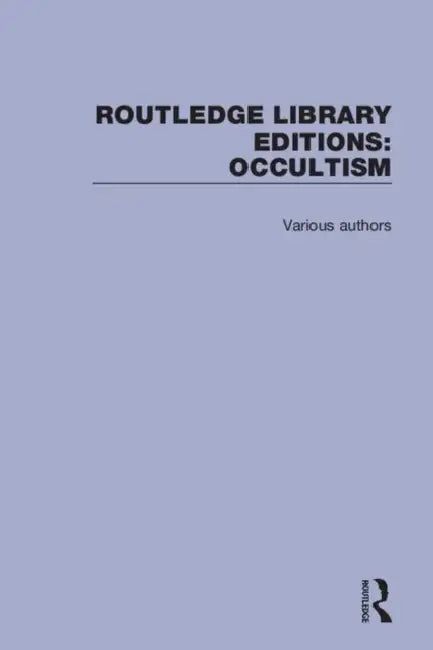 Buy Occultism (English) — BookShops.in
