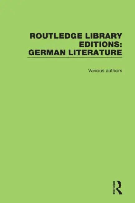 Buy German Literature (English) — BookShops.in