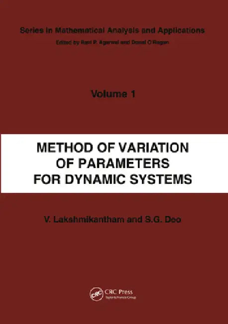 Buy Method of Variation of Parameters for Dynamic Systems (English, V. Lakshmikantham) — BookShops.in