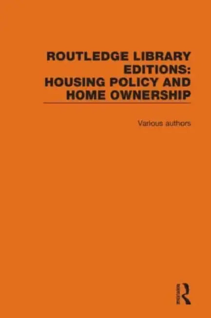 Buy Housing Policy & Home Ownership (English) — BookShops.in